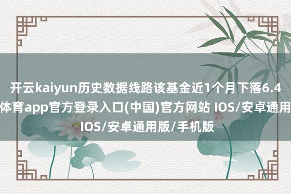 开云kaiyun历史数据线路该基金近1个月下落6.47%-kai云体育app官方登录入口(中国)官方网站 IOS/安卓通用版/手机版