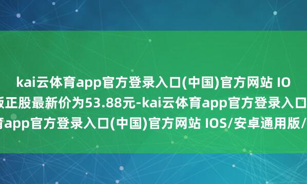 kai云体育app官方登录入口(中国)官方网站 IOS/安卓通用版/手机版正股最新价为53.88元-kai云体育app官方登录入口(中国)官方网站 IOS/安卓通用版/手机版
